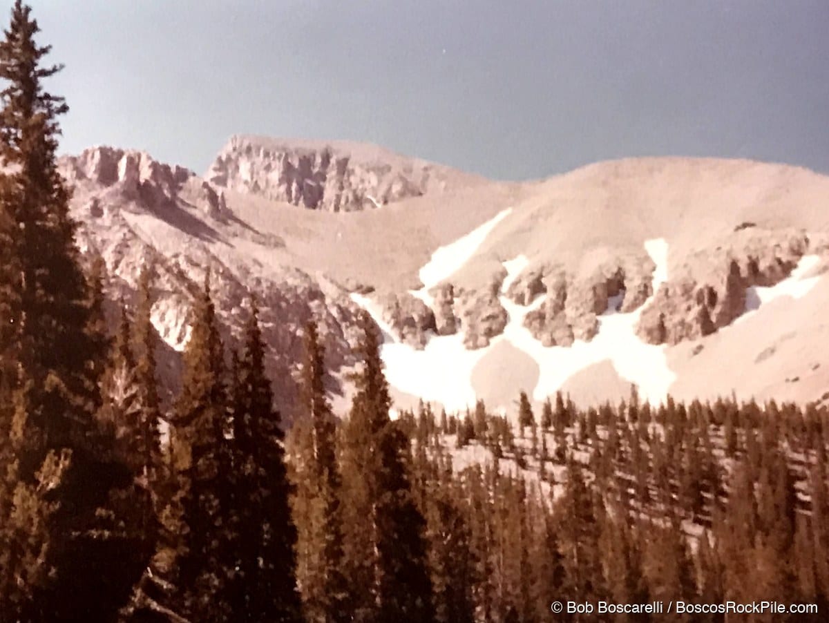The glacial cirque on Wheeler Peak