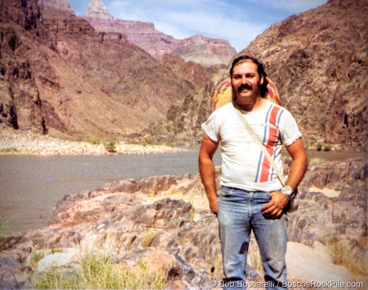 Bosco at the Colorado River, bottom of the Grand Canyon