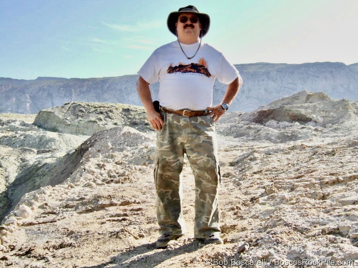 Bob Boscarelli at the Sophie Stegosaurus excavation site, Shell Wyoming 2007