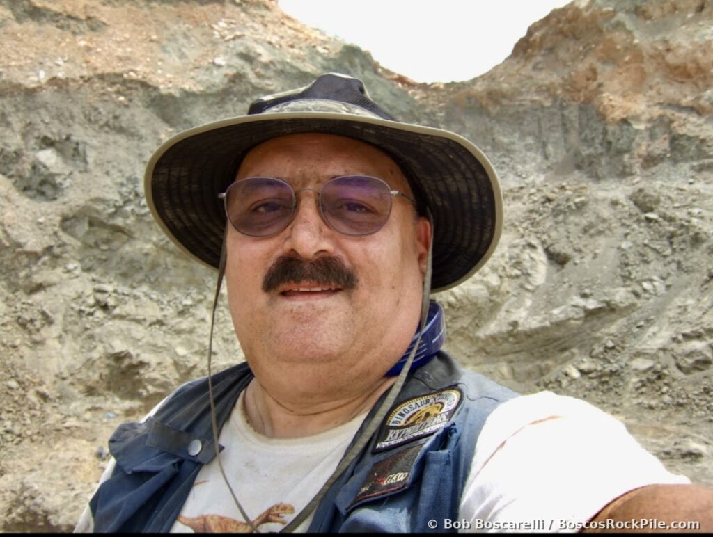 Bosco Boscarelli in the field during a fossil excavation