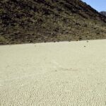 Racetrack Playa — Death Valley's famous cracked mud flat where rocks mysteriously slide