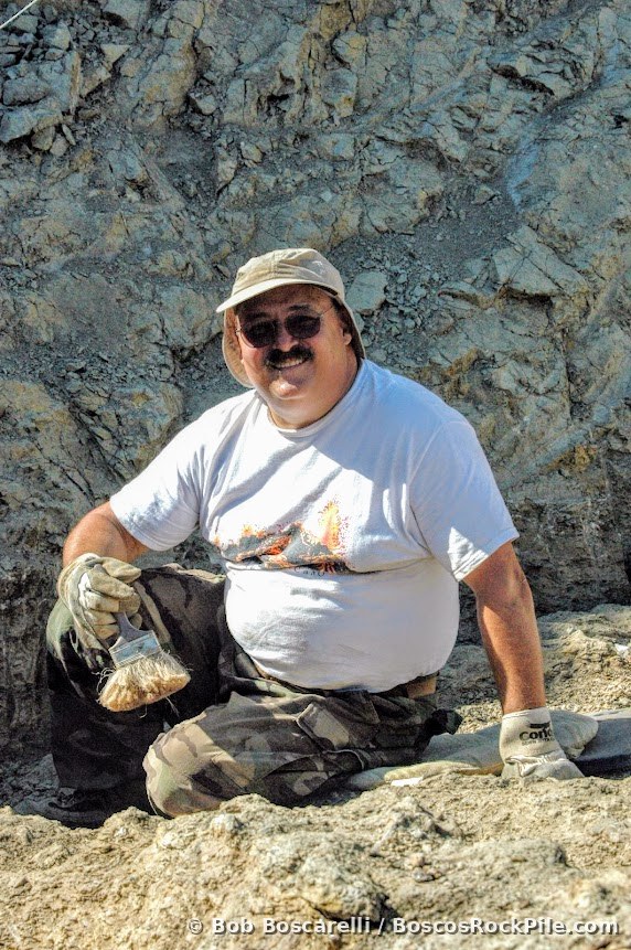 Bosco at the 2007 Wyoming dinosaur dig