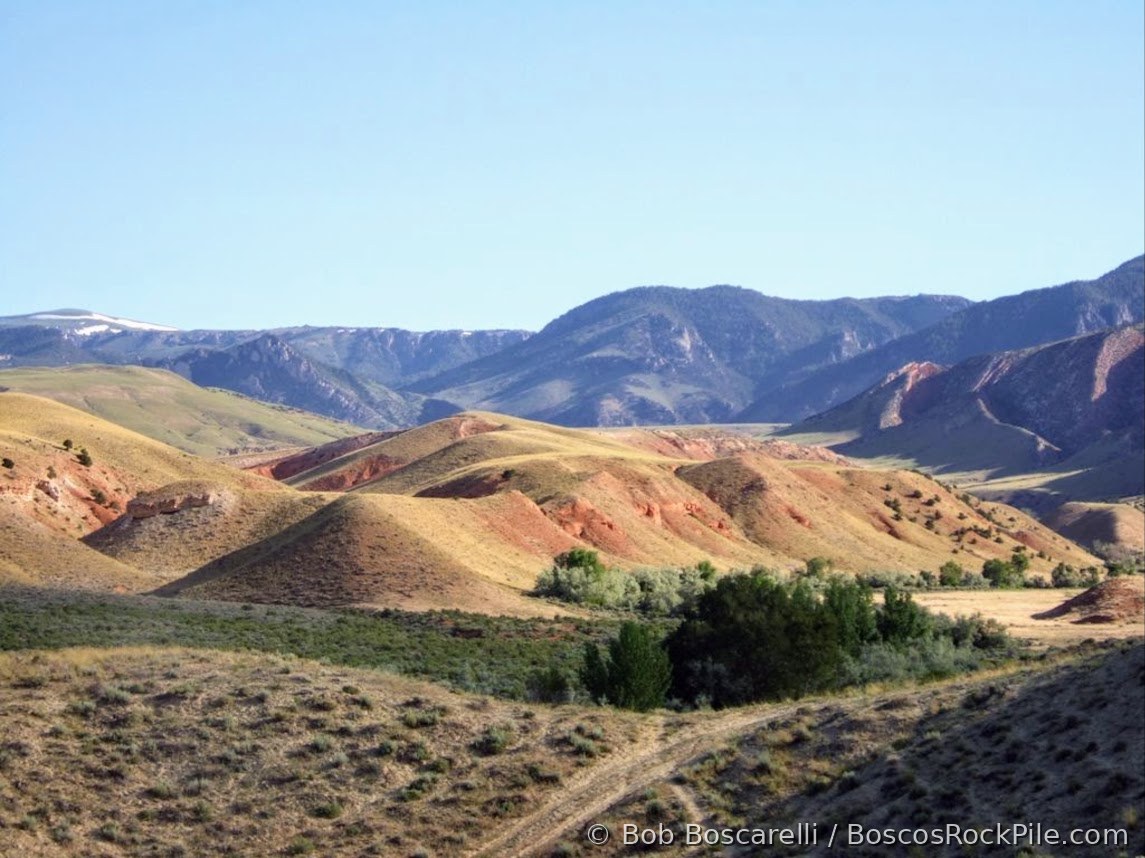 The Shell Wyoming landscape and Red Canyon Ranch area, Bighorn Basin, site of the Sarah Stegosaurus discovery