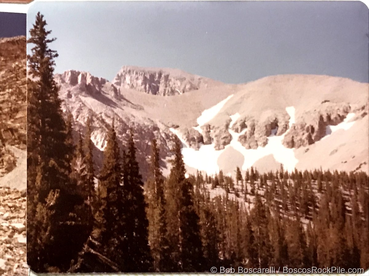 The glacial cirque on Wheeler Peak